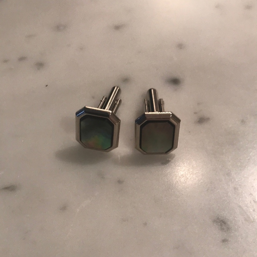 Silver and mother of pearl Cufflinks